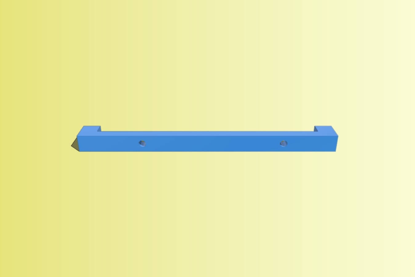 Fixing bars for Raspberry Pi 7 inch LCD display