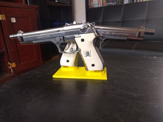 Dual Pistol Stand | 3d print model