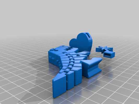 Heart and Flower for Flexi and Flexina | 3d print model