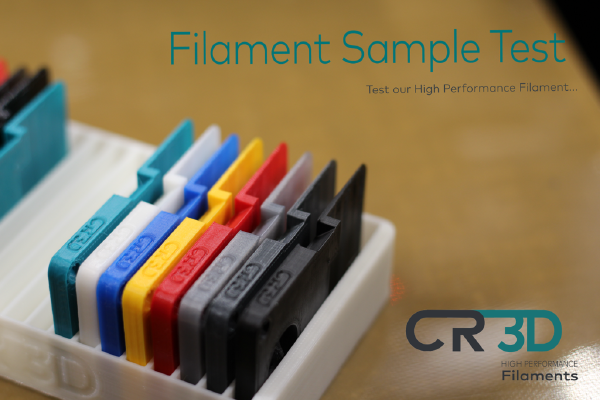 CR-3D High Performance Filament - Sample Keycard & Tray | 3d print model