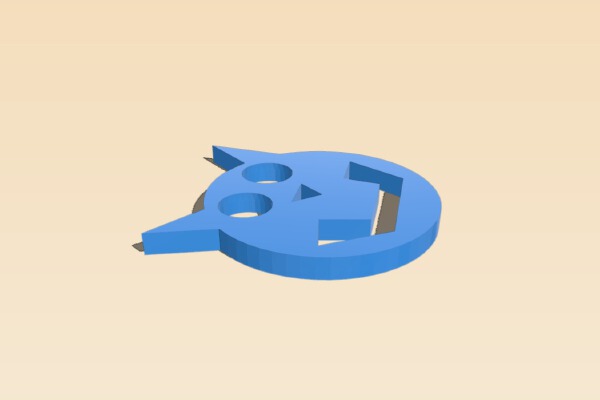 Cat Smiley face Big_Small | 3d print model