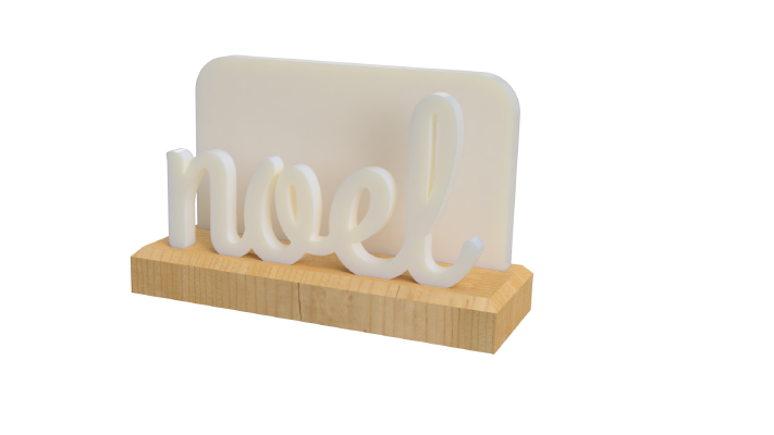 Noel Christmas Light | 3d print model