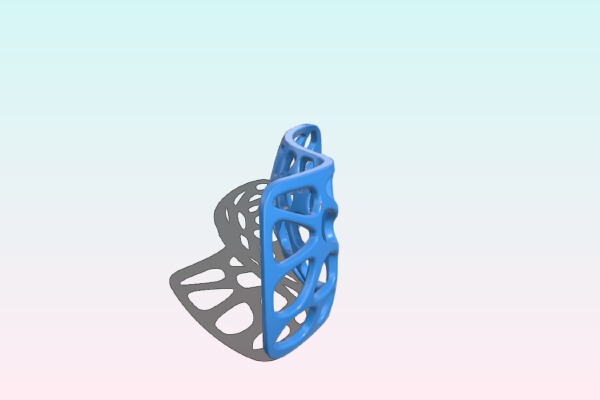 smart base -beral_02f_volonoi- | 3d print model