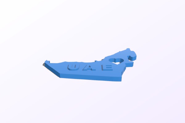 UAE MAP | 3d print model