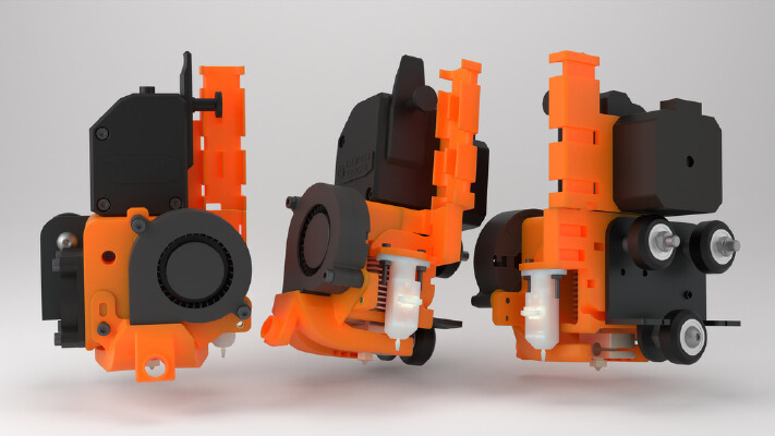The Panzer : Bondtech BMG + V6 _ Volcano _ MK8 _ Microswiss print head for Creality CR-10 and Ender3 (a remix of "The Tank") | 3d print model