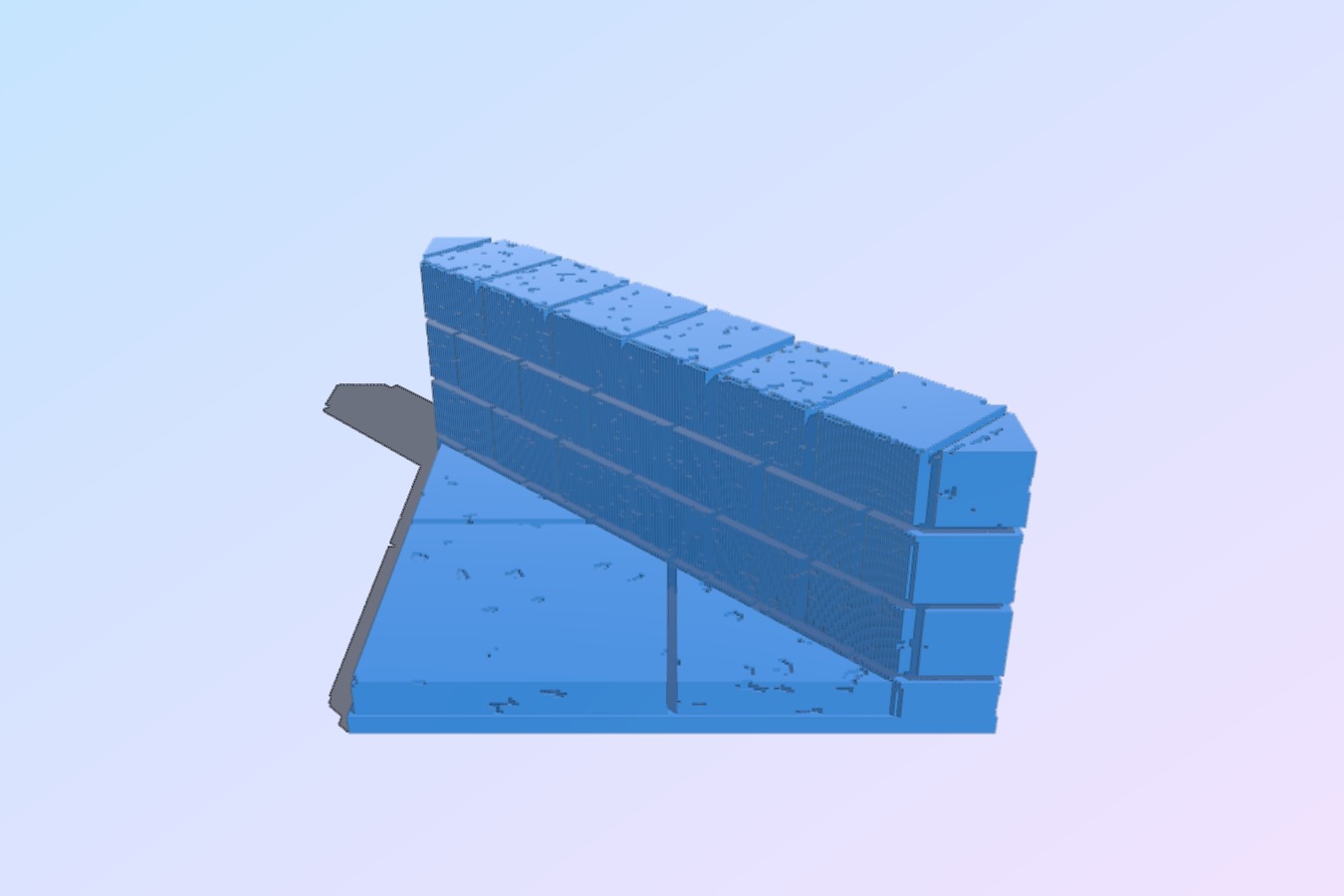 OpenForge 2.0 Cut Stone Diagonal Half Walls