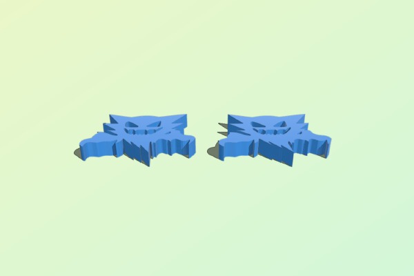 Haunter Earrings | 3d print model