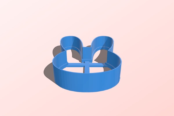 cortante de conejo de pascua | 3d print model