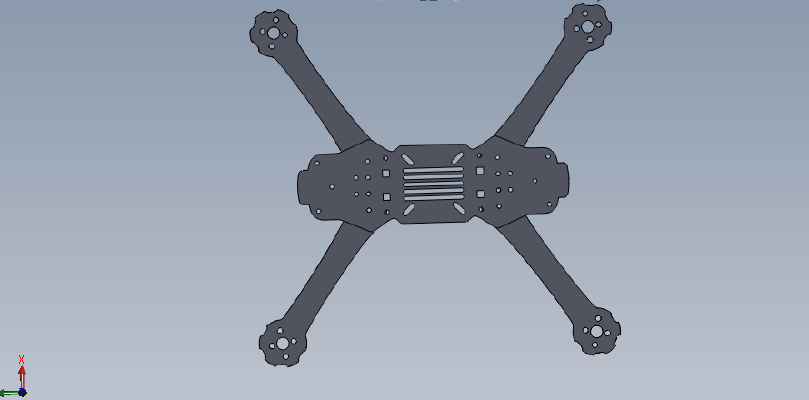 foldable racing dron | 3d print model