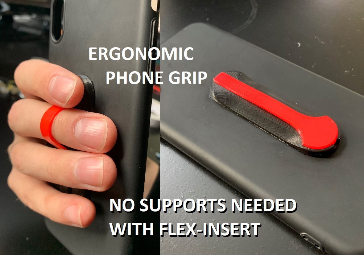 Ergonomic Phone grip - handygrip easy print