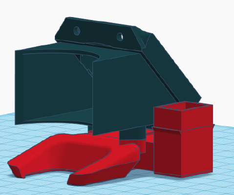 Wanhao Duplicator i3 mini fan duct | 3d print model