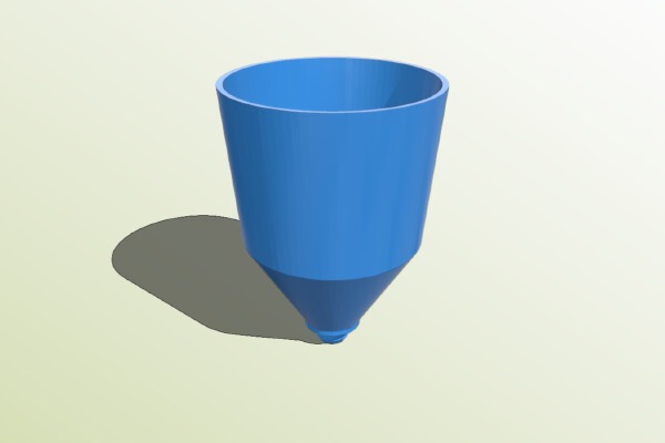 Shimano bleed cup for road brakes with M7x0.75 thread | 3d print model