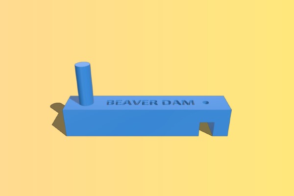 Beaver Dam Tip-up Winder | 3d print model
