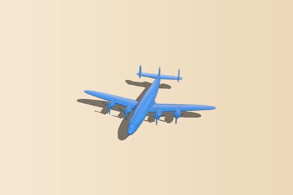 Lockheed Constellation | 3d print model
