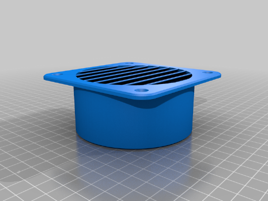 90&60mm weatherproof vent | 3d print model