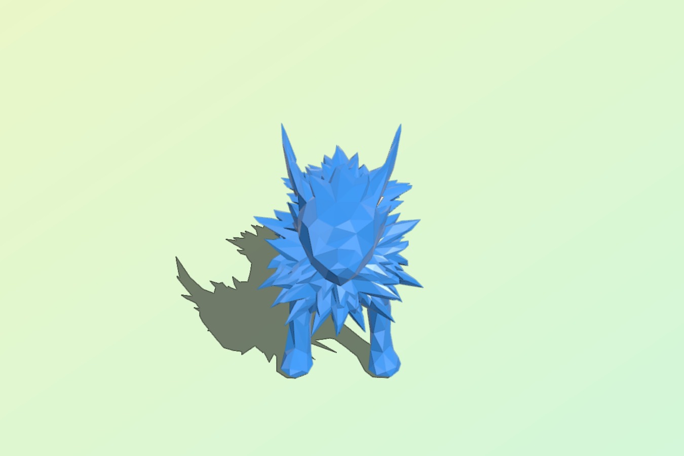 Complicated Low Poly Jolteon- Pokemon