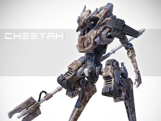 AH-KU MkII (Scout_Melee Mech) | 3d print model