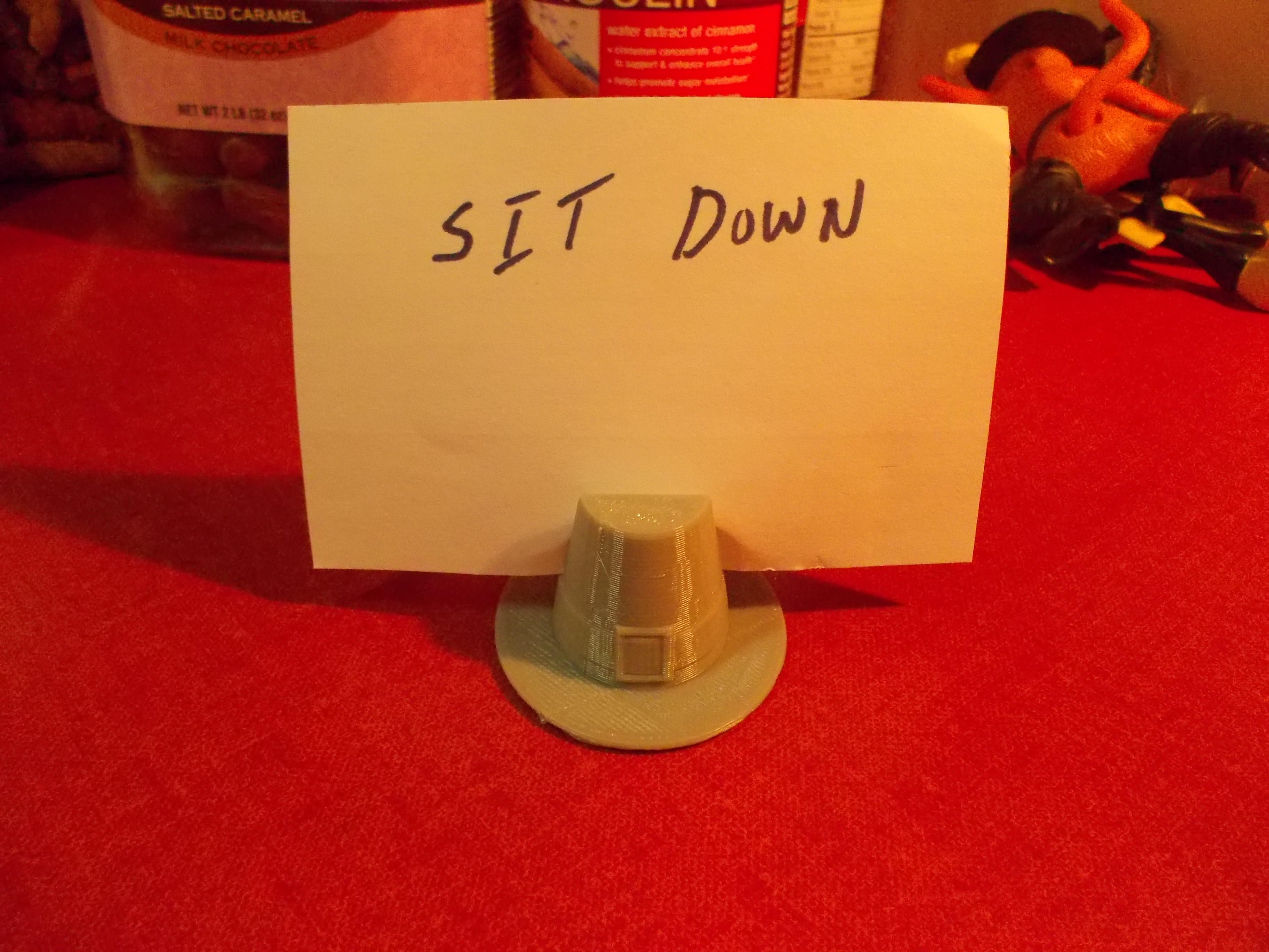 Pilgrim Hat Place card holder
