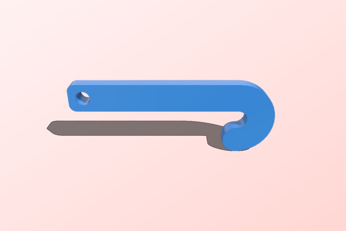 Malik Hockey Stick Keychain