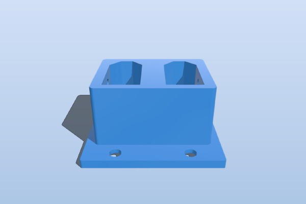 XT60 Mount Dual | 3d print model