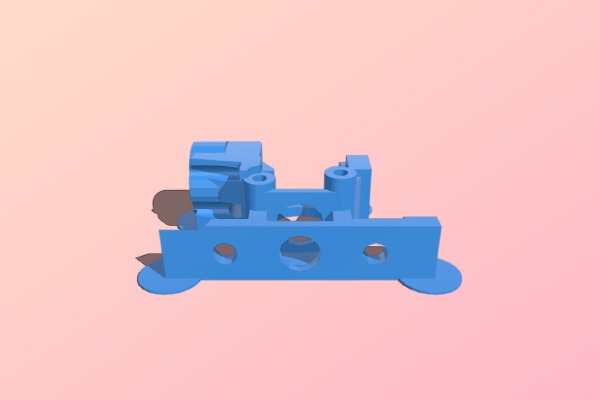 Trigger-Clamp 3mm Bowden Extruder for Planetary Gearbox BSP | 3d print model