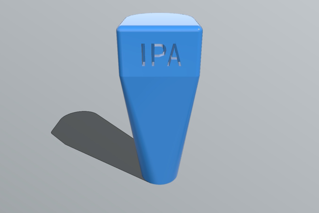 Threaded, Labeled Beer Tap Handle
