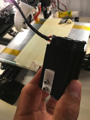 Laser Module backside X carriage mount for Tevo Tarantula V2 | 3d print model