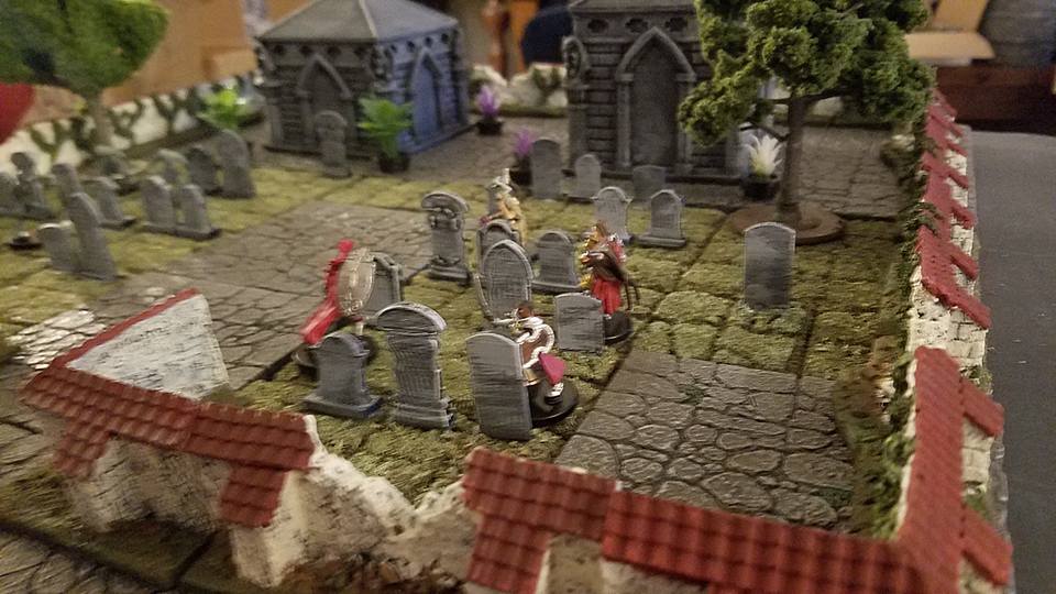 RPG Graveyard tiles and tombstones