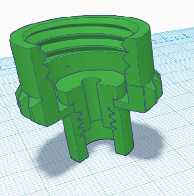 FilamentBox Grommet Knob modified | 3d print model