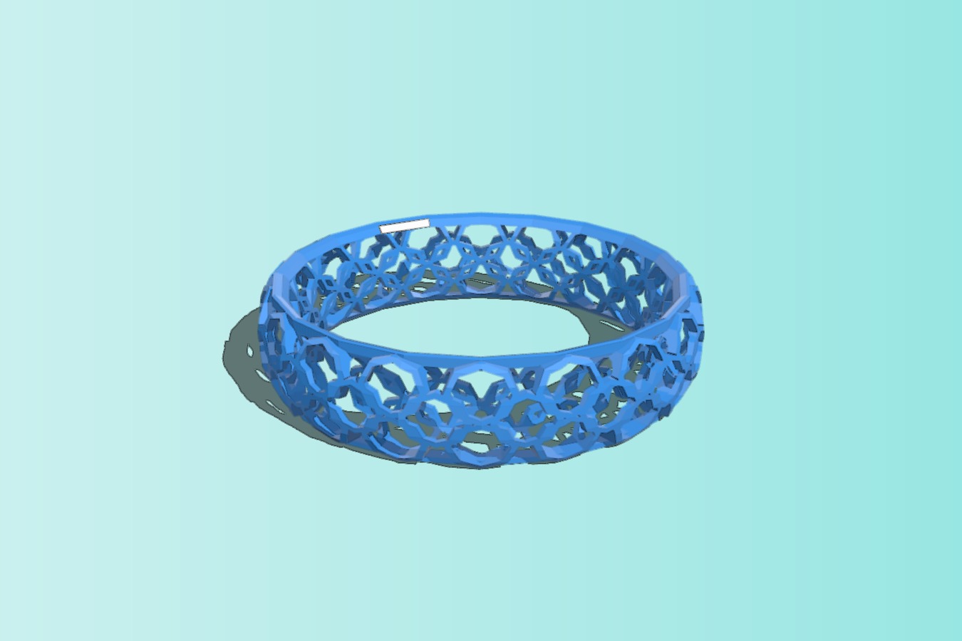 Triple stacked octagon bracelet 1mm