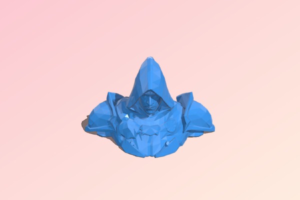 Lone Wolf w Armor - Bust | 3d print model