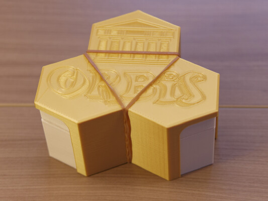 Orbis game travel box - tiles & tokens dipensers | 3d print model