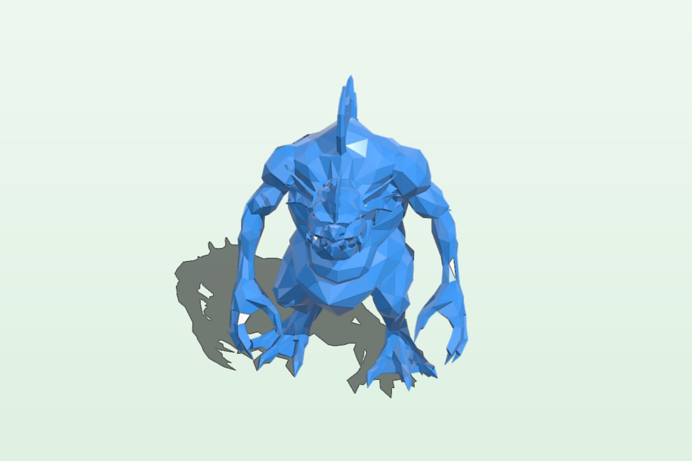 river troll - orcs and goblins - dp - low poly