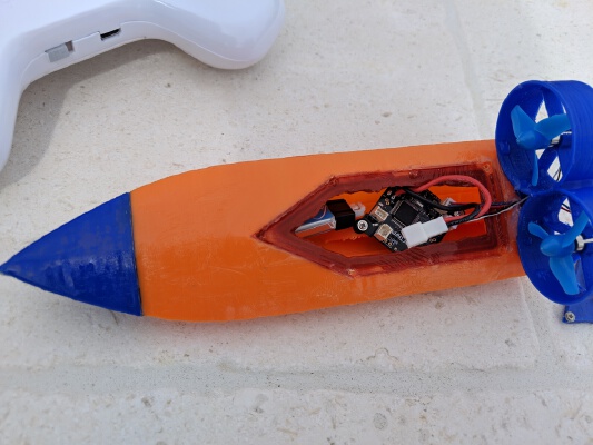 Mini Speed Boat 3-ish _ Tiny Whoop Boat | 3d print model