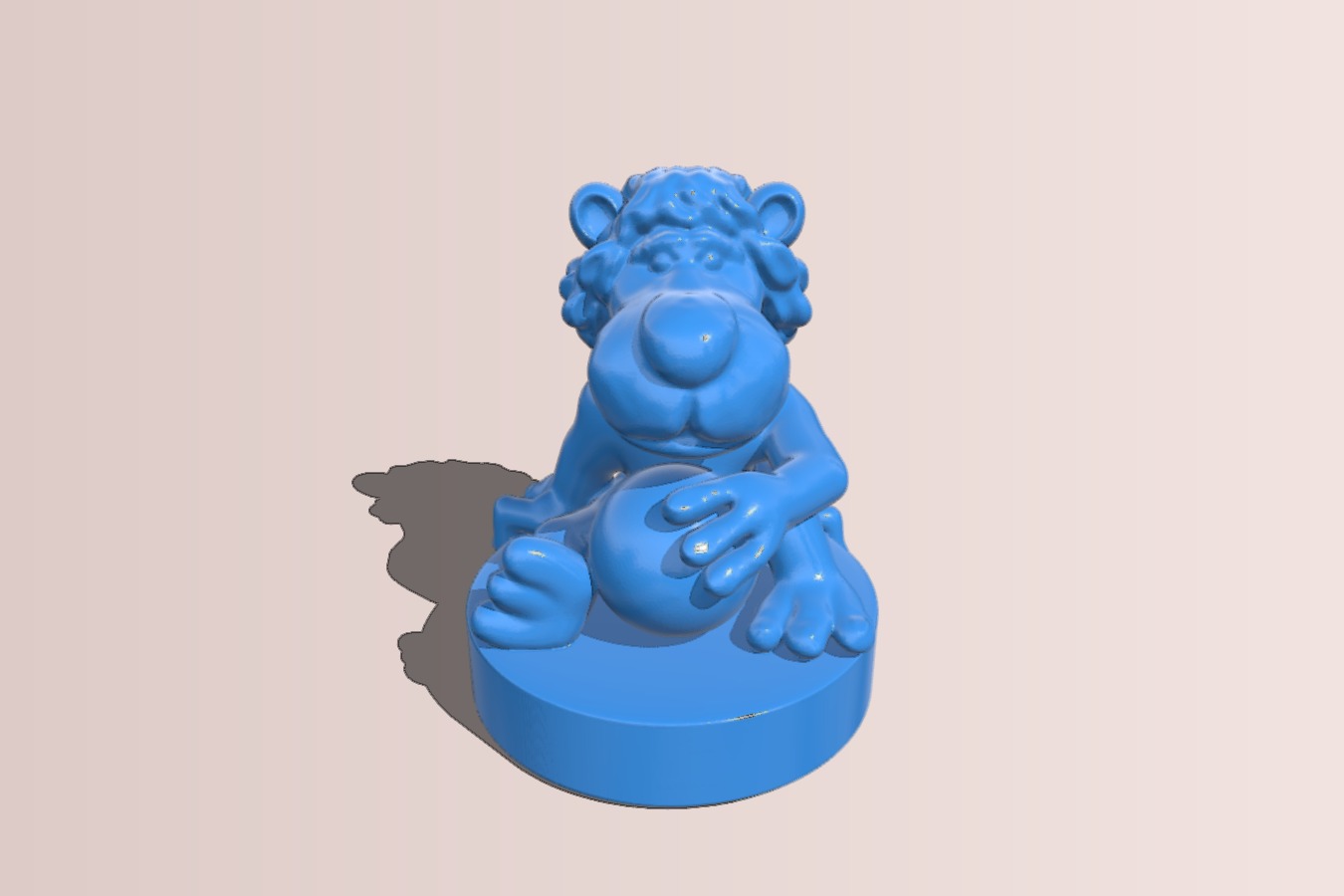 Lion with ball