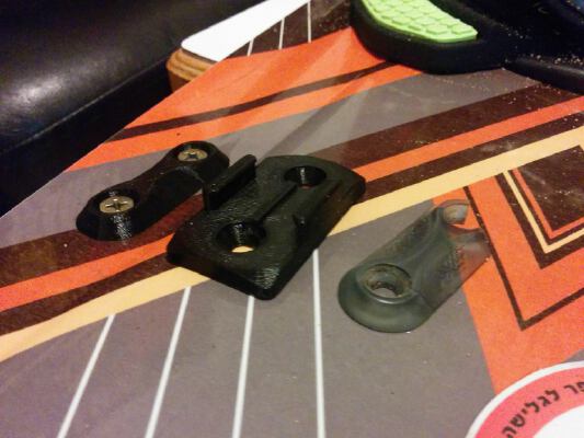 Axis Kiteboard fin nut with GoPro mount | 3d print model