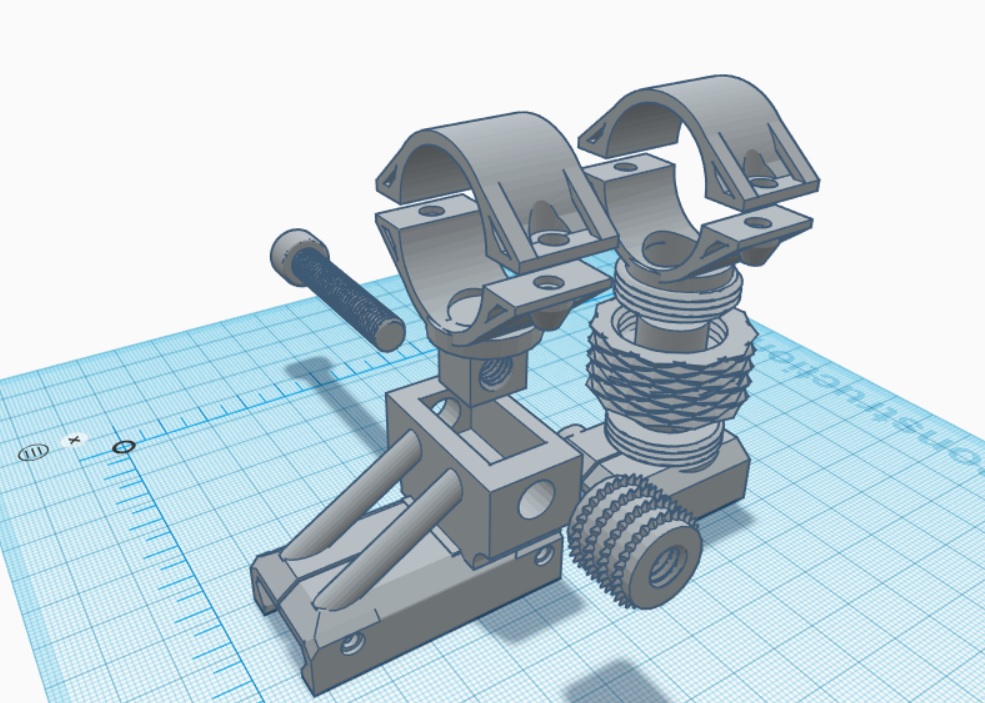 paintball scope mount - very adjustable - much tuning