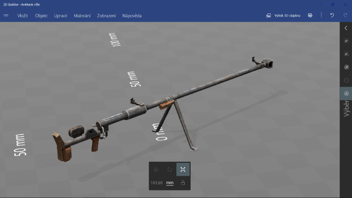 Antitank rifle PTRD-1941, 14.5 mm | 3d print model