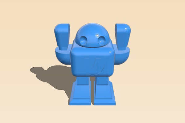 Maker Faire Robot with posable arms | 3d print model