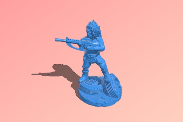 Wasteland Warrior Woman | 3d print model