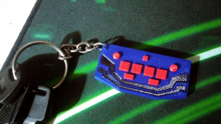 Sound Voltex Keychain | 3d print model