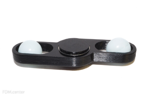 Hand spinner with moving balls | 3d print model