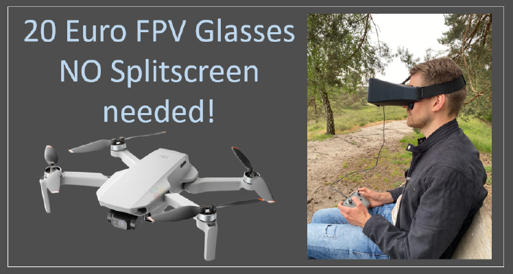 VR FPV glasses for drones (no Splitscreen needed!) | 3d print model