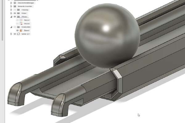 Gravitrax extendable rail track 240mm to 430mm ausziehbare Schiene | 3d print model