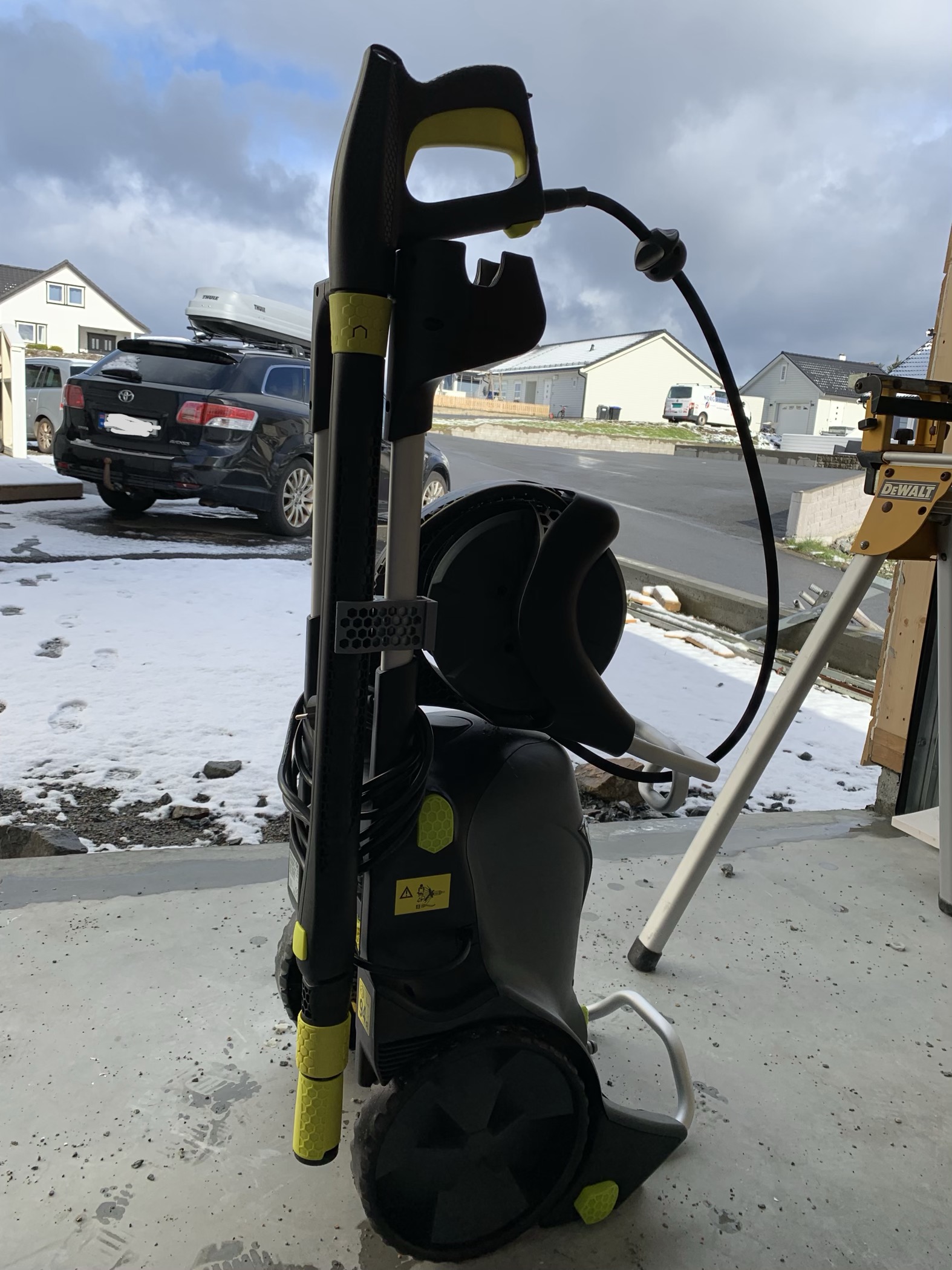 Alternative mount for Ava p80 pressure washer.