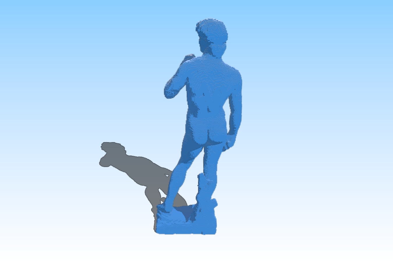 Blocky David By Michelangelo