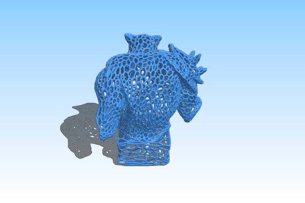 World Of Warcraft-Rexxar in stile Voronoi | 3d print model