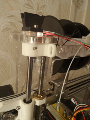 Aurora Z605 Z-axis upper support bearing end filament leader, Z axis end stop | 3d print model