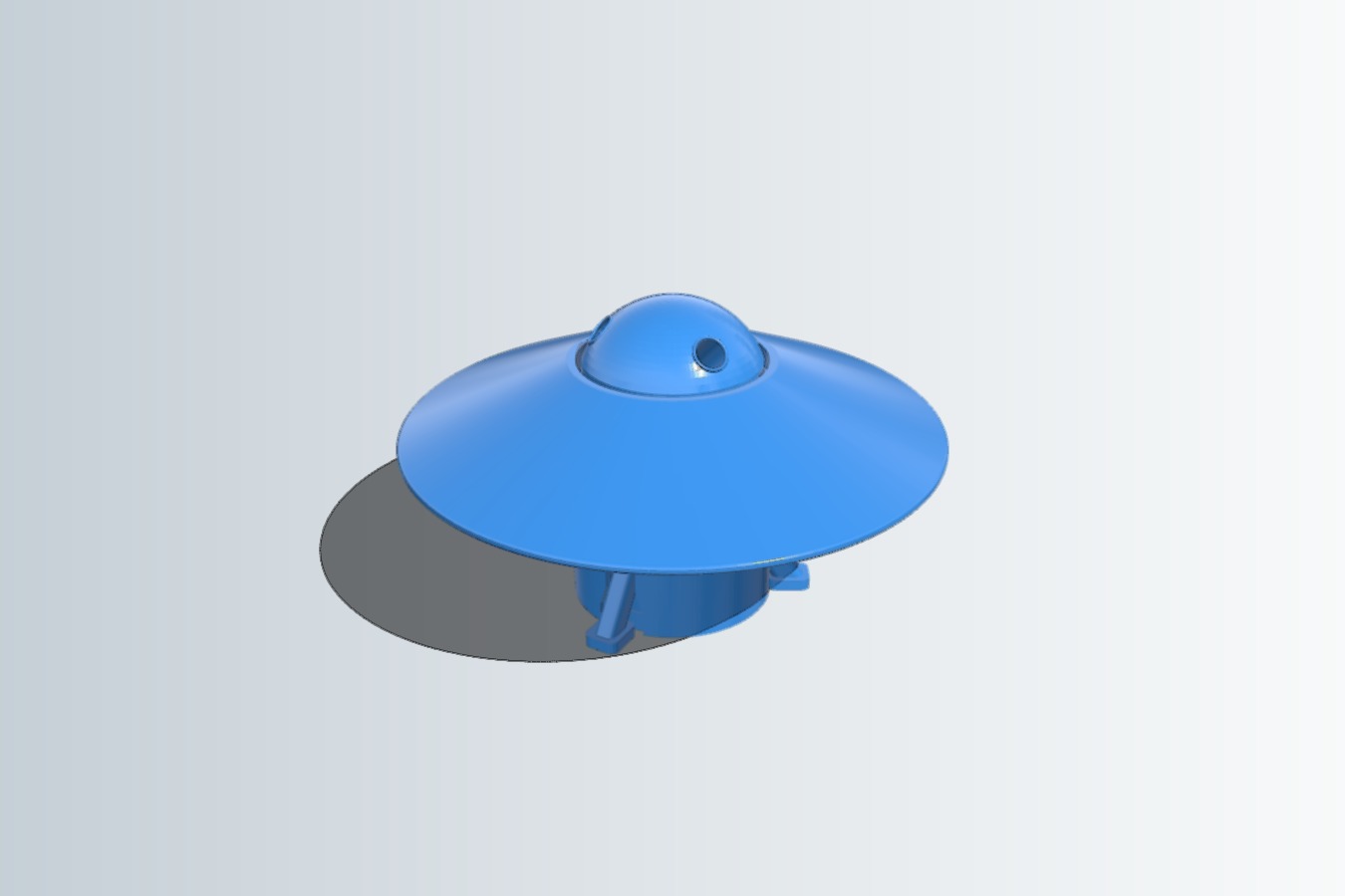UFO with Spinning Outer Disk