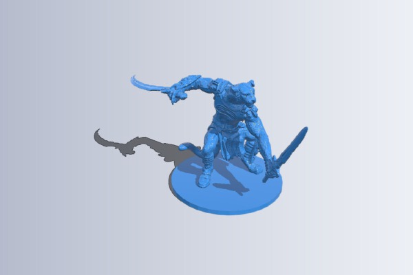 remix - tabaxi fighter rogue | 3d print model